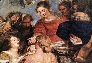 Rubens - Assumption of the Virgin (detail-2) 1626