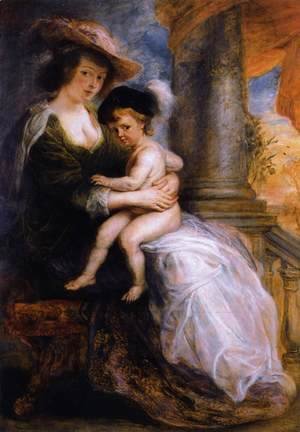 Rubens - Helena Fourment with her Son Francis 1635