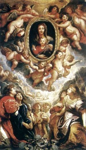 Madonna Adored by Angels (Madonna della Vallicella) 1608