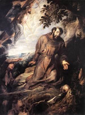 St Francis of Assisi Receiving the Stigmata c. 1635