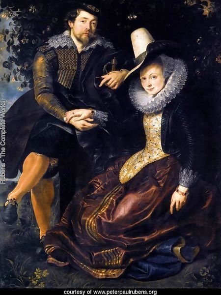 The Artist and His First Wife, Isabella Brant, in the Honeysuckle Bower 1609-10