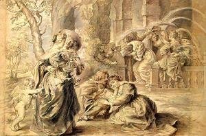 Rubens - The Garden of Love (detail)