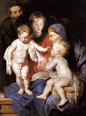 Rubens - The Holy Family with Sts Elizabeth and John the Baptist c. 1614