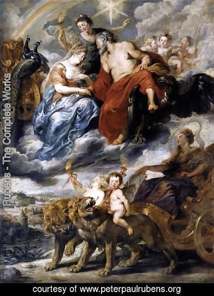 Rubens - The Meeting of Marie de Medicis and Henri IV at Lyon 1622-25