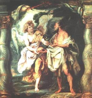 The Prophet Elijah Receiving Bread and Water from an Angel 1625-28