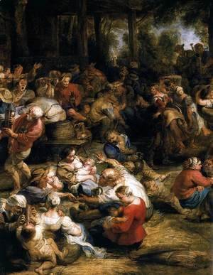 The Village Fete (detail) 1635-38