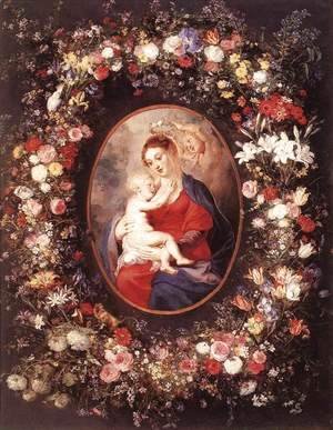 Rubens - The Virgin and Child in a Garland of Flower 1621