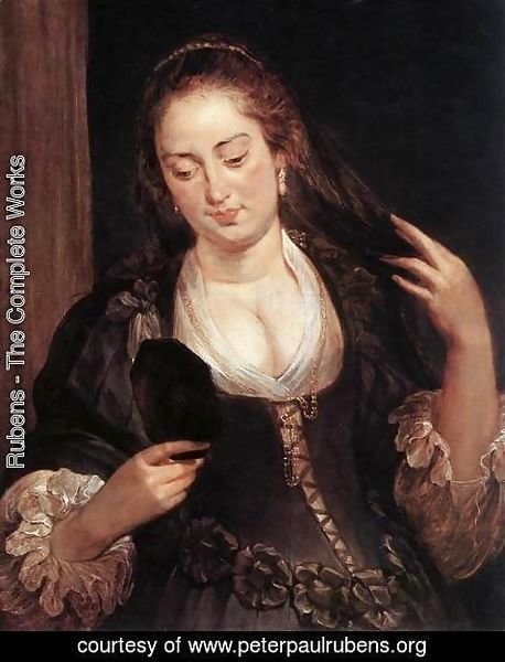 Rubens - Woman with a Mirror c. 1640