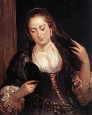 Rubens - Woman with a Mirror c. 1640