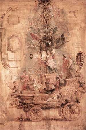 Rubens - The Triumphal Car of Kallo (sketch)