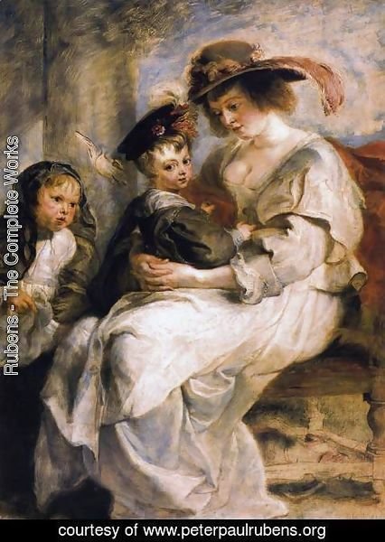 Rubens - Helene Fourment With Two Of Her Children, Claire-Jeanne And Francois