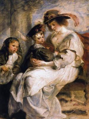 Rubens - Helene Fourment With Two Of Her Children, Claire-Jeanne And Francois