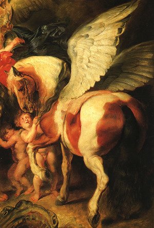 Rubens - Perseus and Andromeda, detail of Pegasus