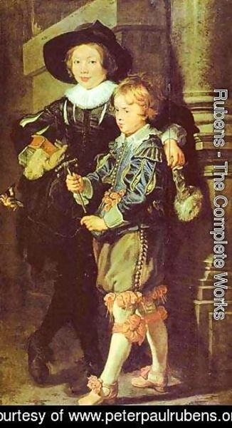 Rubens - Artists Sons Albert And Nicholas 1624-1625