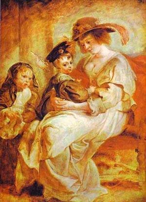 Rubens - Helene Fourment With Her Children 1635