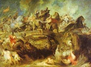 Rubens - The Battle Of The Amazons 1618-1620