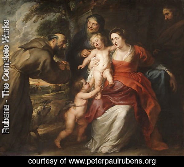 Rubens - The Holy Family with Saints Francis and Anne and the Infant Saint John the Baptist probably early 1630s