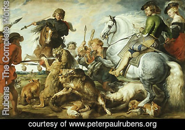 Rubens - Wolf and Fox Hunt ca 1615