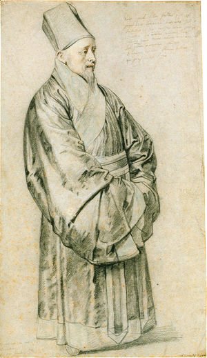 Portrait of Nicolas Trigault S.J. in Chinese costume