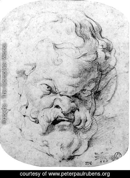 Rubens - The head of Silenus, after the antique