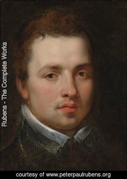 Portrait Of A Young Man Bust-Length, In A Black Doublet With A White Lace Collar
