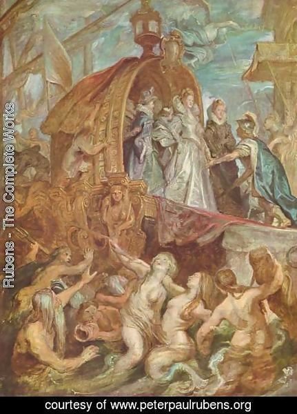 Rubens - Paintings for Maria de Medici, Queen of France, sketch, scene arrival of Marie de Medici in the port of Marseille