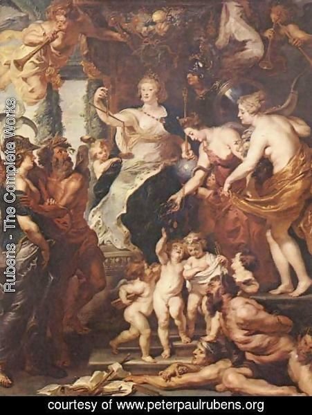Rubens - Paintings for Maria de Medici, Queen of France, the scene happiness of the regency of Marie de Medici