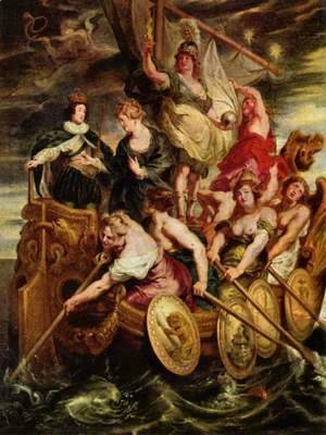 Rubens - Paintings for Maria de Medici, Queen of France, scene coming of age of the Dauphin Louis XIII. and transfer of him by the Government