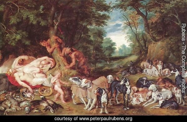 Nymphs, satyrs and dogs