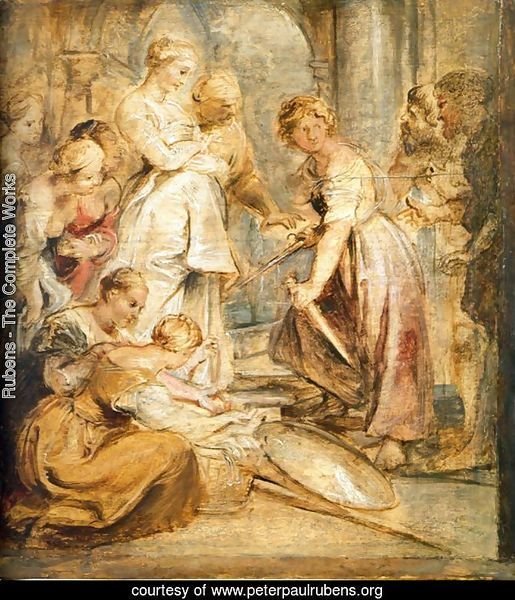 Achilles and the Daughters of Lykomedes
