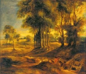 Rubens - Landscape with the Carriage at the Sunset