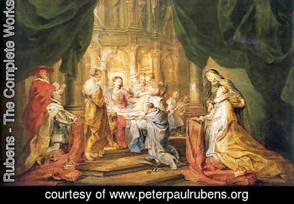 Rubens - St. Ildefonso Receiving a Priest Cloak