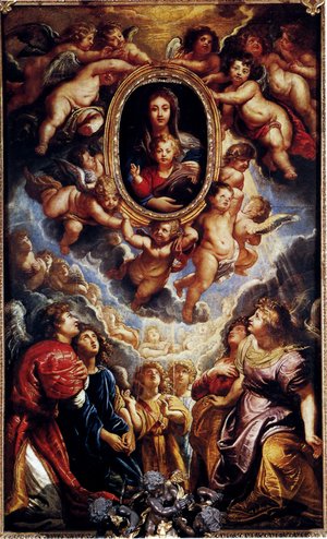Rubens - Virgin And Child Adored By Angels
