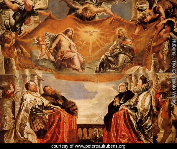 The Trinity Adored By The Duke Of Mantua And His Family