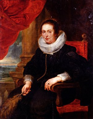 Rubens - Portrait Of A Woman  Probably His Wife