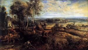 Rubens - An Autumn Landscape with a View of Het Steen c. 1635