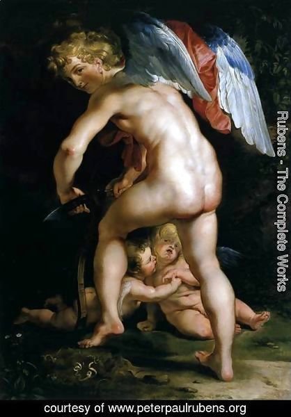 Rubens - Cupid Making His Bow 1614