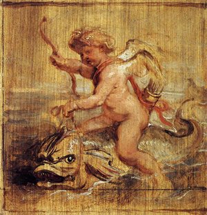 Rubens - Cupid Riding a Dolphin 1636