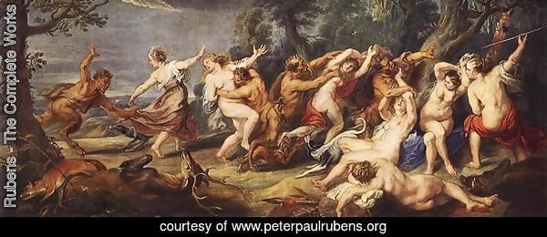 Diana and her Nymphs Surprised by the Fauns 1638-40