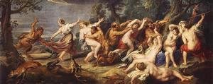 Diana and her Nymphs Surprised by the Fauns 1638-40