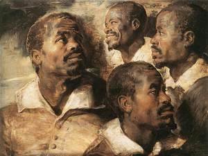 Rubens - Four Studies of the Head of a Negro