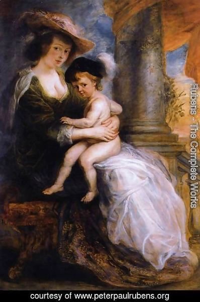 Rubens - Helena Fourment with her Son Francis 1635