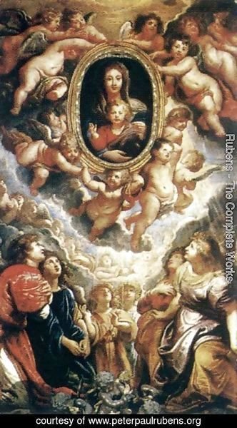 Rubens - Madonna Adored by Angels (Madonna della Vallicella) 1608