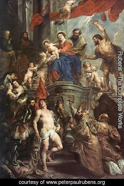 Rubens - Madonna Enthroned with Child and Saints c. 1628