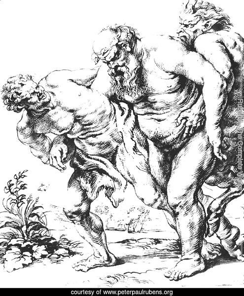 Silenus (or Bacchus) and Satyrs c. 1616