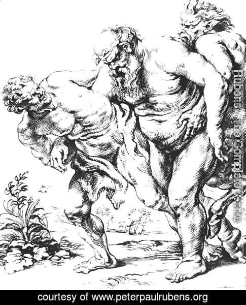 Rubens - Silenus (or Bacchus) and Satyrs c. 1616