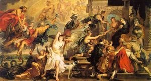 Rubens - The Apotheosis of Henry IV and the Proclamation of the Regency of Marie de Medicis on May 14, 1610,  1623-25