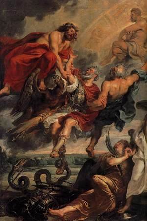 Rubens - The Apotheosis of Henry IV and the Proclamation of the Regency of Marie de Medicis on May 14, 1610  (detail-2)  1623-25