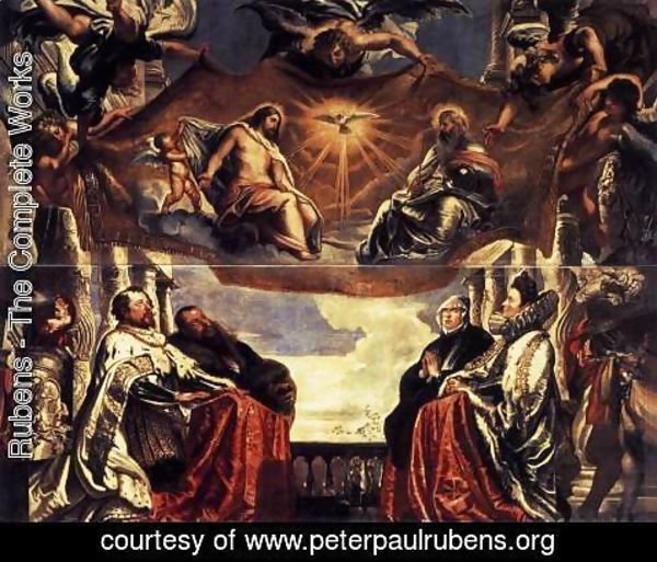 Rubens - The Gonzaga Family Worshipping the Holy Trinity 1604-05
