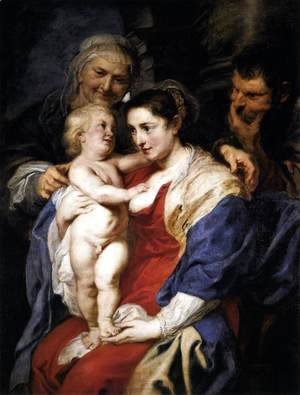 Rubens - The Holy Family with St Anne c. 1630